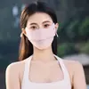 Máscara de Proteção Solar de Seda Gelada Tridimensional Anti-UV, Máscara Bucal de Malha Respirável, Máscara de Proteção Solar para Esportes de Verão Ciclismo Proteção Ocular