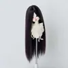 Peruca para Boneca BJD 346 Folha Luo Li Acessórios de Cabelo para Vestir Boneca Franja Longa Cabelo Longo Liso Múltiplas Cores Disponíveis