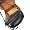 Bolsa de media luna al por mayor transfronteriza modelo nuevo 2026 bolsa tipo dumpling de piel de vaca suave bolsa de axila de cuero genuino a la moda bolso de hombro cruzado