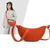 Bolsa Feminina Transfronteiriça Estilo Japonês Cor Sólida Bolsa de Mão Bolsa Dumpling Feminina Novo Modelo 2026 Leve Bolsa de Ombro Transversal Lona