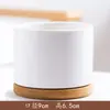 Vasos de Flores Suculentas Temu Cerâmica Transfronteiriço Amazon Jardinagem Simples Porcelana Branca Vasos de Flores Respiráveis Atacado com Impressão de Logo