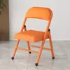 Taburete sencillo con respaldo, silla plegable para el hogar, silla de computadora portátil, silla de conferencia para entrenamiento, silla de comedor, silla de dormitorio y oficina.