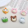 Accesorios de Resina DIY de Dibujos Animados Joyería Cabeza de Animal Linda Pegamento de Crema Pasador Funda de Teléfono Móvil Hebilla de Zapato Llavero Colgante