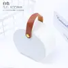 Caixa de Joias Portátil Semicircular Criativa Transfronteiriça para Acessórios, Colares, Bolsas, Brincos, Colares, Anéis, Mini Caixa de Armazenamento em PU