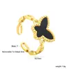 Anillo Ajustable de Estrella y Diamante Popular de Moda Europea y Americana Lujo Accesible Acero Inoxidable Estilo Simple Anillo de Nicho para Mujeres