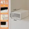 Caixa Organizadora Tipo Gaveta Plástico Transparente Armário de Armazenamento Doméstico Roupas Roupa Íntima Lanches Armário de Armazenamento Organizador