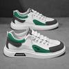 Tênis Casuais de Exterior 2024 com Combinação de Cores Moda Cano Baixo com Cadarço Tendência Estilo Coreano Jovens Viagem Planos Sapatos Masculinos