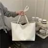 2026 Nova Moda Cor Sólida Casual Simples Grande Capacidade Padrão Trançado Bolsa Tote Bolsa de Mão para o Trabalho Bolsa de Ombro para Mulheres