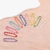 Imperdibles de Seguridad Grandes de Tres Anillos Lacados de Colores en Varios Tamaños para Decoración de Suéteres, Pines de Bucle Anti-Exposición de Color Caramelo
