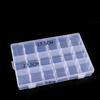 Caja de Plástico Multirejilla Objetos Pequeños Accesorios de Tornillos Sellada Caja de Medicamentos Caja de Embalaje para Joyería Caja Cuadrada Pequeña Caja de Almacenamiento