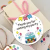 Cartão Lua Cheia Bebê Personalizado Etiqueta Lembrança Banquete 100 Dias Cartão Decorativo Caixa de Açúcar Bolo de Casamento Cartão de Aniversário Infantil