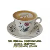 Juego de Tazas de Café Retro Jingdezhen Estilo Europeo Pequeña Taza de Cerámica de Lujo Creativo Pastoral Juego de Té de la Tarde Té Floral