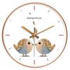Reloj Moderno Sencillo Reloj de Pared Sala de Estar Arte Popular Reloj Silencioso Moda Luz y Sombra Decoración Personalizada Piedra Huang Shihua