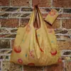 Bolsa de Compras Grande Impresa Lista de Fábrica Bolsa de Nylon Impermeable Bolsa Ecológica Bolsa para la Compra de Comestibles Bolso de Mano Bolsa Plegable