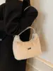 Bolso de Felpa Otoñal para Mujer 2025 Otoño e Invierno Bolso de Mano Popular de Moda para el Trabajo y el Viaje Bolso de Hombro Cruzado