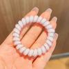 Nuevo anillo para el cabello de estilo coreano con línea telefónica, cuerda para el cabello para mujer, cuerda para la cabeza de color gelatina transparente, banda de goma para mujer, pulsera para cola de caballo para el cabello para mujer