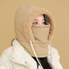 Sombrero Lei Feng Tres en Uno para Mujer, Sombrero de Invierno a Prueba de Viento y Cálido con Protección para Orejas de Felpa, Bufanda para Cuello, Mascarilla Facial, Venta al por Mayor de Fábrica de Sombreros