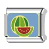 Pulseira Módulo Cereja Italiana Popular de Aço Titânio Transfronteiriça Fruta Aço Inoxidável Joia de Morango Feita à Mão Pulseira Criativa