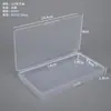 Caja de embalaje rectangular de plástico transparente, caja de exhibición de herramientas de ferretería, caja de embalaje para artículos pequeños, caja de almacenamiento de cuentas y botones