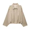 Chaqueta de otoño nueva para mujer, estilo europeo y americano, fina, elegante, tipo aviador, multicolor, top casual holgado y adelgazante