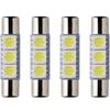 Cabeza Plana Doble Punta St6-5050-3Smd 29mm B6Luz de Espejo de Maquillaje Luz de Visera Solar Luz de Mapa Luz de Lectura