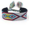 Pulsera nueva tejida a mano Correa de muñeca simple europea y americana Estilo bohemio Cinta de pareja en blanco Cuerda de mano DIY