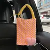 Nova Bolsa Fofa Porta-Lenços de Carro com Boneca, Bolsa de Pendurar, Caixa de Lenços para Carro, Armazenamento no Banco do Interior do Carro, Bolsa de Lenços Tipo Pendurar