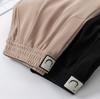 Pantalones Cortos de Verano Estilo Coreano Talla Grande de Fibra de Bambú Cintura Alta Ajustados Calientes Sueltos Talla Extra Anchos de Pierna de Cinco Puntos para Mujeres para Mostrar Piernas Más Largas