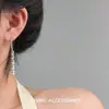 Permítanme presentarles el mismo estilo de aretes que usa mi ídolo, con perlas, diamantes brillantes y borlas, con un diseño elegante y sofisticado que es versátil y exquisito