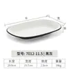 Melamina plato largo japonés plato para sushi restaurante de barbacoa coreana vajilla olla caliente plato para barbacoa plato plano rectangular