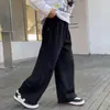 Calça Masculina Primavera e Outono 2026 Novo Estilo de Outono Calça Esportiva Infantil Masculina com Forro de Fleece Calça Longa Tendência Calça de Pernas Largas
