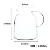 Kaikyo Cristal Transparente Hervidor de Agua Fría para Beber Agua Versión de Lujo Ligero Simple Moderno Hervidor de Agua Tetera