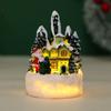 Amazon Transfronterizo Nueva Casa Emisora de Luz LED Casa de Nieve Decoración Navideña Regalos