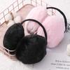 Orejeras cálidas de invierno portátiles plegables estilo coreano para exteriores para niños y niñas, orejeras de felpa para calentar las orejas, venta al por mayor