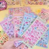 Adesivos de Plástico Embossados com Folha de Ouro Totalmente Sólido, Populares Transfronteiriços Desenho Animado Infantil Fofo Adesivos 3D DIY Criativo