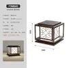 Luminária Solar para Poste Estilo Chinês Novo Iluminação Externa para Pátio Casa Própria Muro Pilar de Portão Iluminação para Pilar de Portão de Jardim Villa