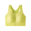 Sutiã Esportivo à Prova de Impacto Peça Única Zíper Frontal Push-Up Roupa Externa de Alta Intensidade Costas Bonitas Fitness Yoga Sutiã Regata
