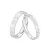 Anillo de Pareja Hielo Jin Hongyu Plata de Ley 925 para Hombres y Mujeres un Par de Anillo Geométrico Simple Rojo Ciber Plano Anillo Abierto