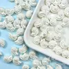 Colgante de concha de color perla artificial acrílica con agujeros, cuentas perforadas de color concha de estrella de mar y caracola para accesorios de joyería DIY