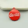 Liga coreana cor de tinta spray garrafa de refrigerante com gás brincos pingente de colar pingente pingente acessórios DIY