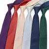 TIE TIE Estudiantes Hombres y Mujeres Ocio Moda Juvenil Arte Moda Hilo Liso Raya Atado a Mano Estrecho 6cm