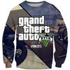 Sudadera con Capucha de Cuello Redondo Serie Urbana Sinterizada Transfronteriza Europea y Americana Sudadera Personalizada con Impresión 3D Jersey Sudadera de Cuello Redondo