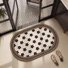Alfombrillas de baño de lujo ligero, Alfombrillas absorbentes de secado rápido para baño, Alfombrillas antideslizantes para inodoro, Felpudos para baño, Alfombras de tierra de diatomeas