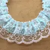 Em estoque Buquê de Desenho Animado Material de Embalagem Renda de Bolinhas Onduladas Camada Dupla 5cm Caixa de Doces Caixa de Presente Roupas Feitas à Mão DIY