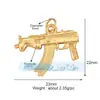 L17 Accesorios para joyería DIY tesoro microincrustado incrustado en tesoros popular europeo y americano daga espada arma pistola colgante