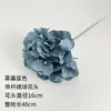 Flores artificiais azuis nebulosas para casamento atacado, flores falsas de cor azul nebuloso escuro para palco de salão de casamento, decoração floral de fundo de corredor