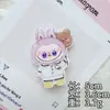 Parches lindos de dibujos animados de acrílico Labubu para DIY, pinzas para el pelo, broches, imanes para refrigerador, decoraciones, accesorios para mochila de estudiante