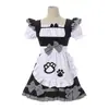 Halloween deseo puro dama gato sexy traje de cosplay lindo traje de sirvienta blanco y negro elemento secundario vestido lolita