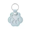 Llavero de Cuero para Guardar Pelo de Mascota Transfronterizo, Colgante Recuerdo de Pelo de Perro, Llavero Lindo de Pata de Perro