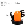 Halloween Nuevo Producto Luz de Vela Digital Calavera Brillante Mano Pequeña Vela de Té Decoración de Halloween Accesorios Escena Atmósfera Diseño